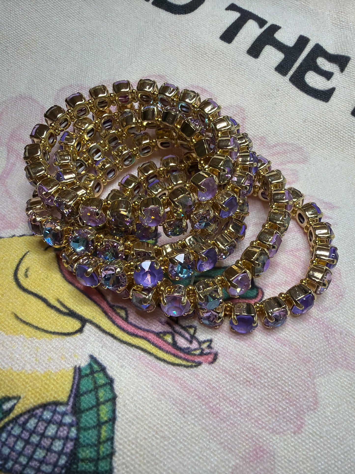 Lavender Haze Stretch Bracelet