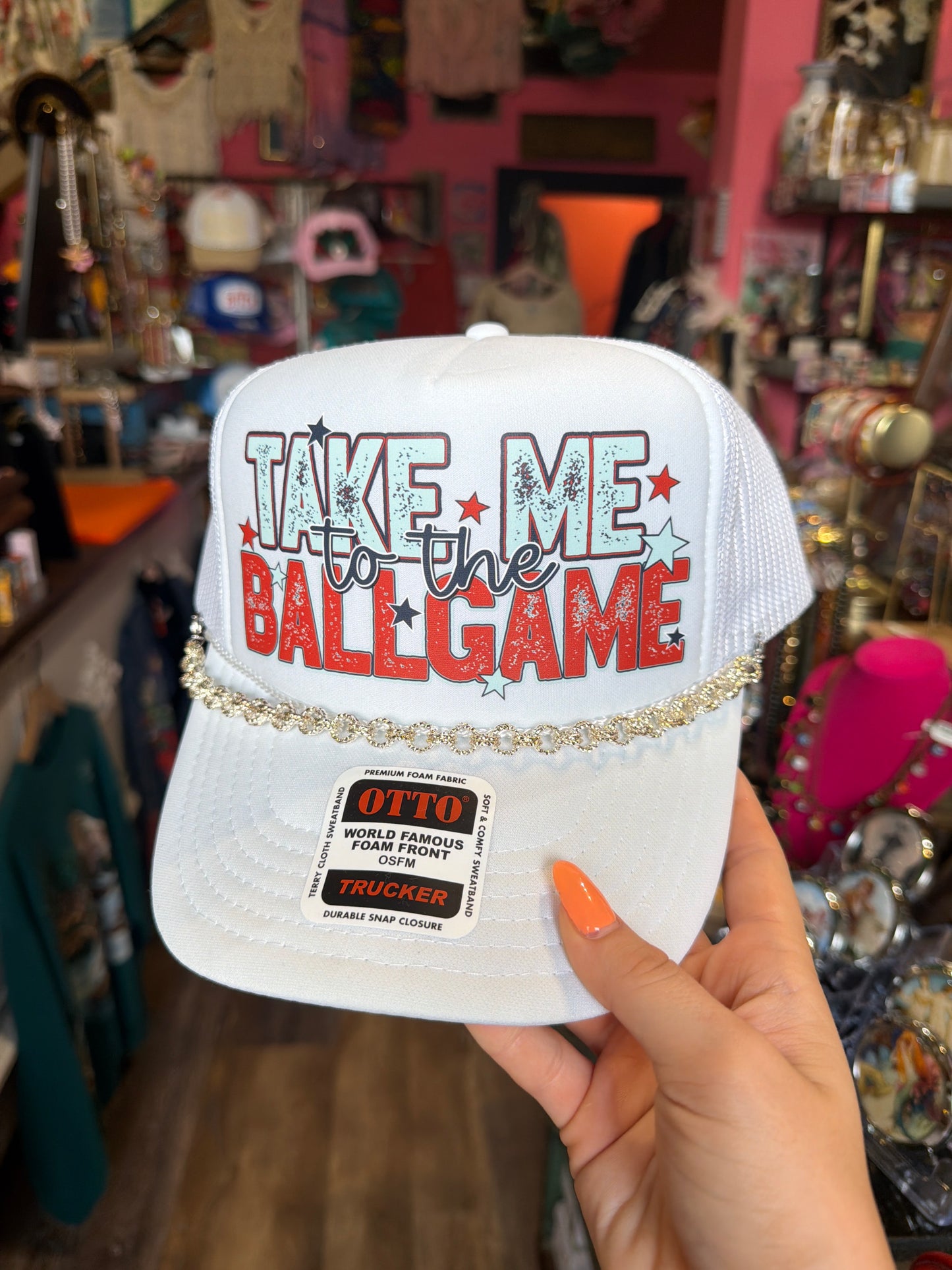 Take Me To The Ballgame Trucker Hat