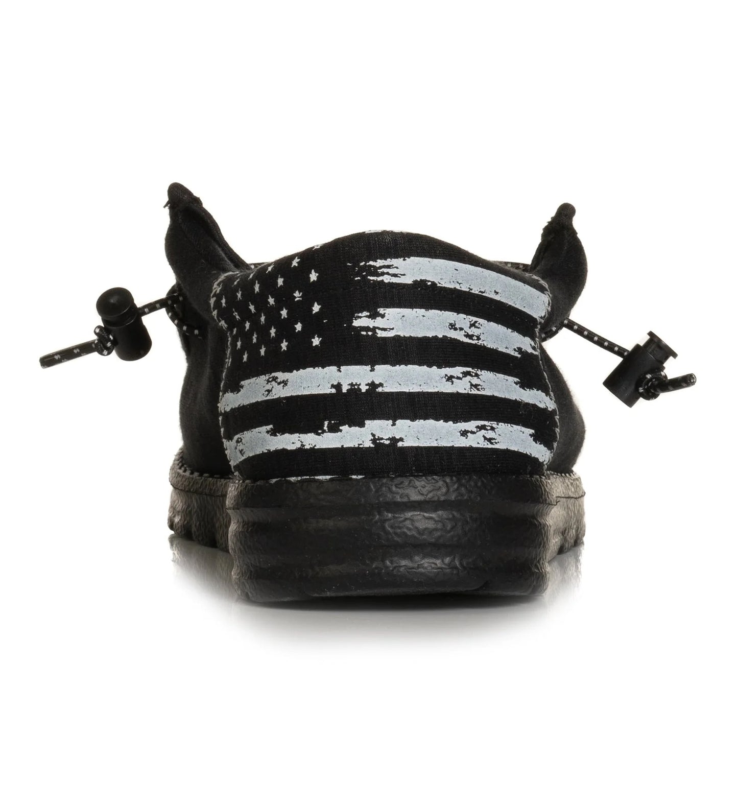 Howitzer Black American Flag Slip-on Shoes