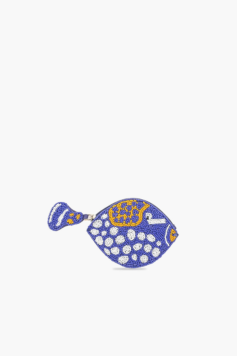Beaded Fish Coin Pouch