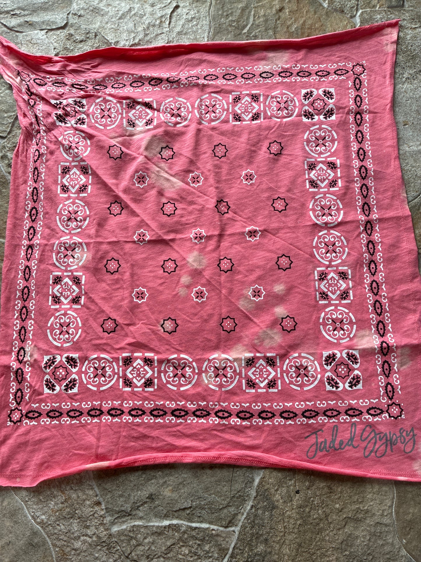 Coral T-Shirt Bandanna