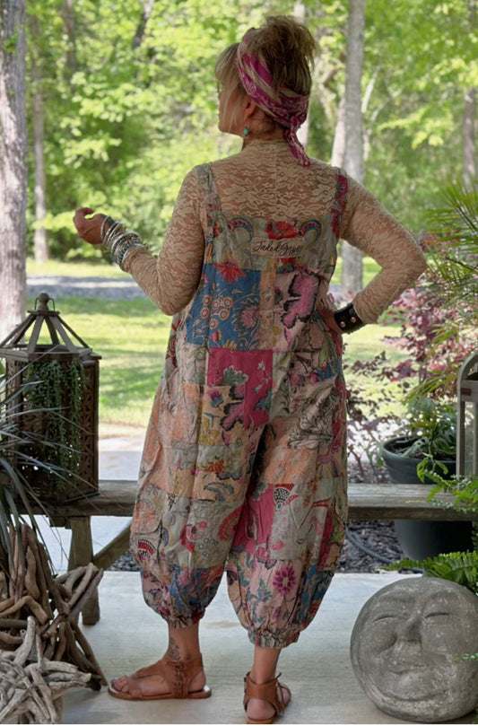 Joyous Jamboree Patchwork Overalls
