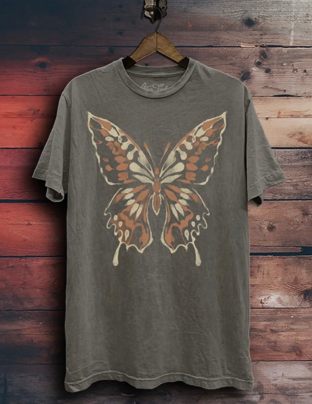 Vintage Butterfly Graphic T-Shirt