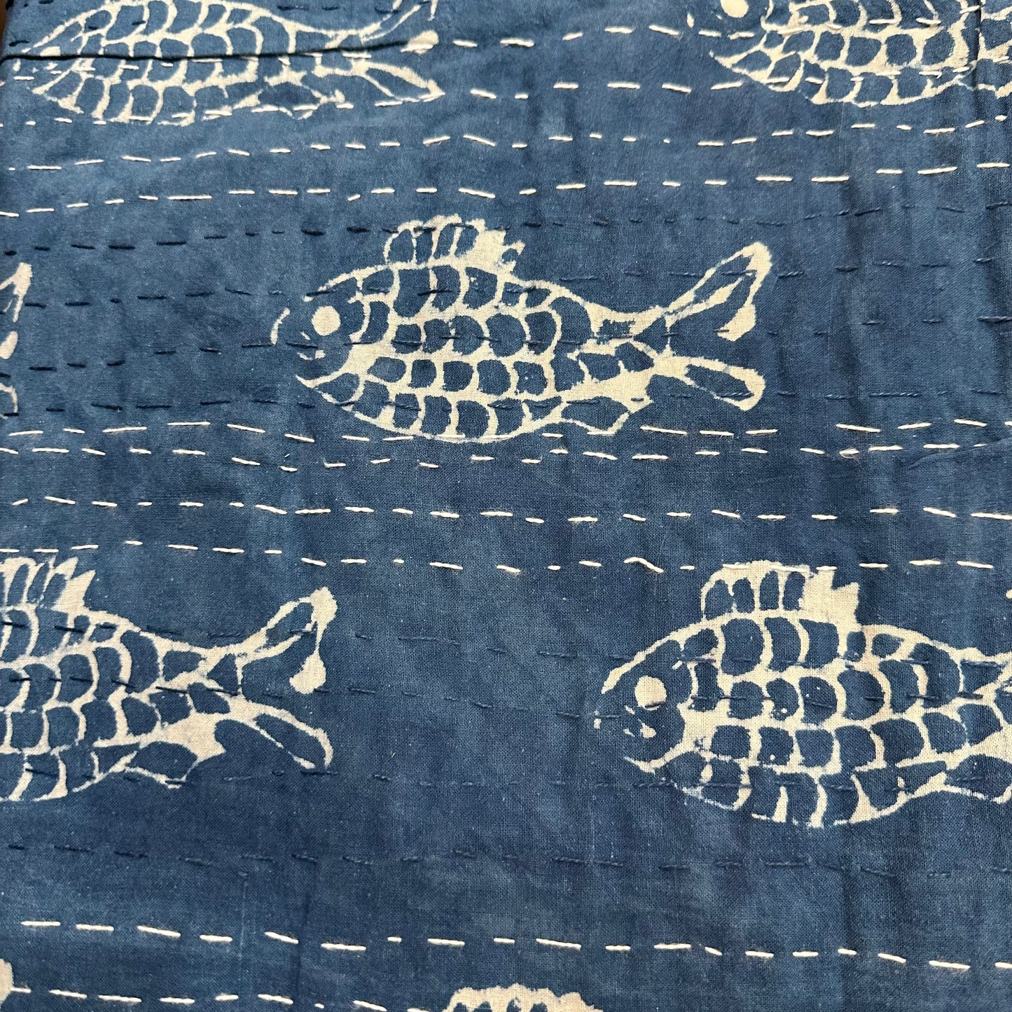 'Indigo' Blankets in Sailor Blue