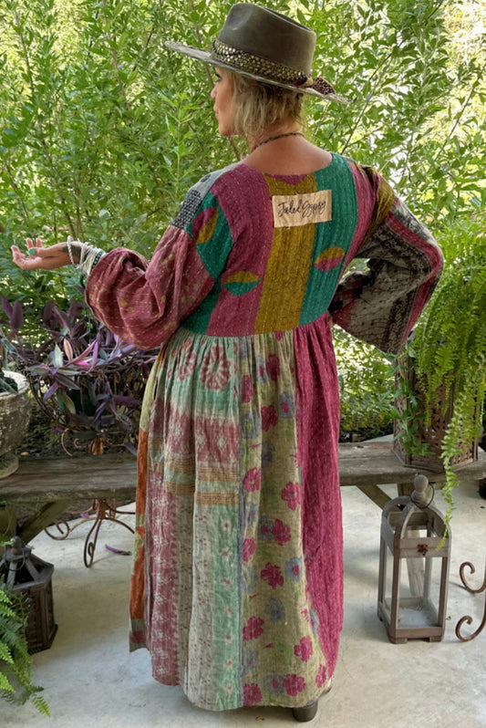 Kantha Sunrise Kaftan Dress