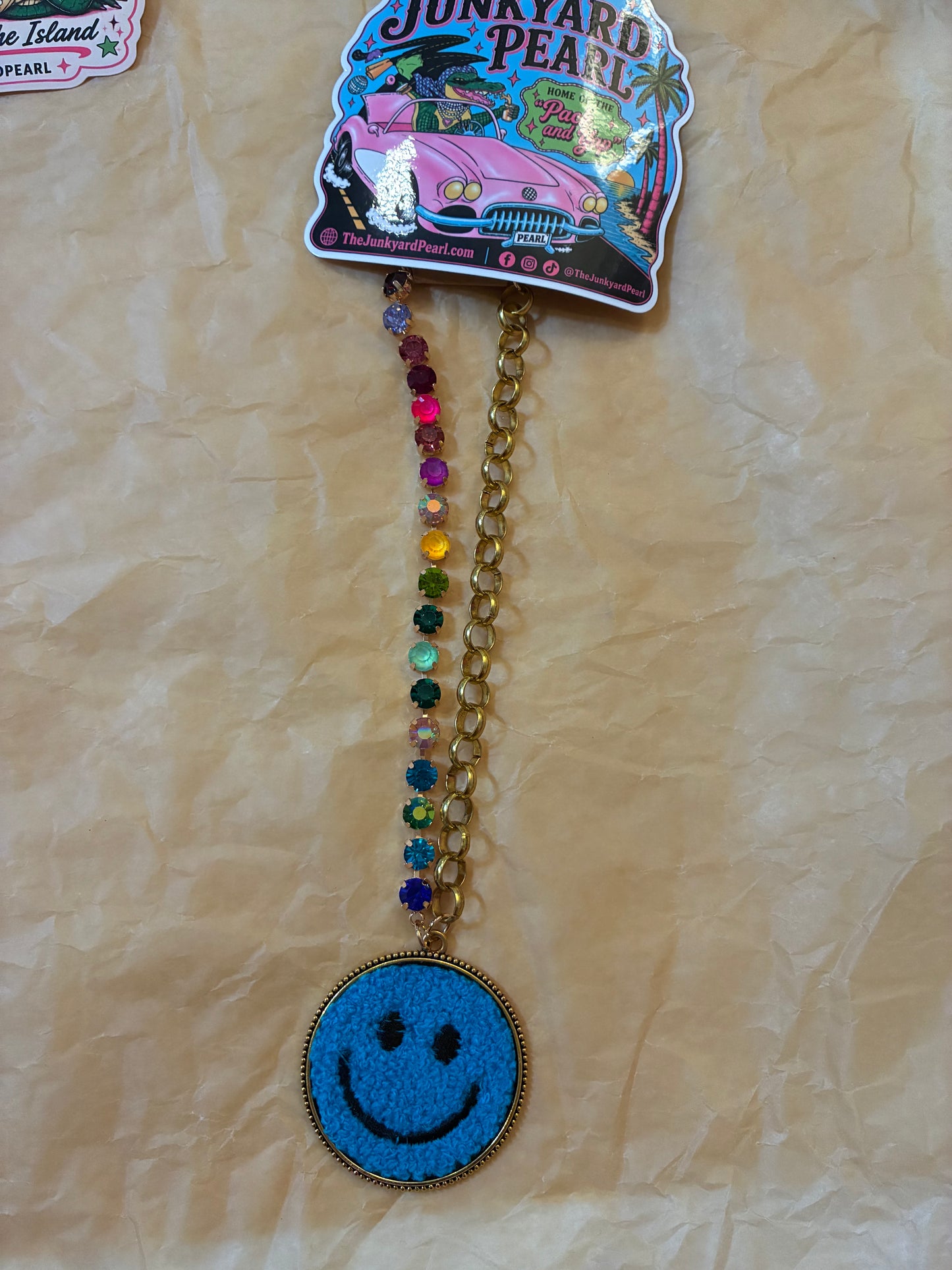 Dark Blue Smile Necklace