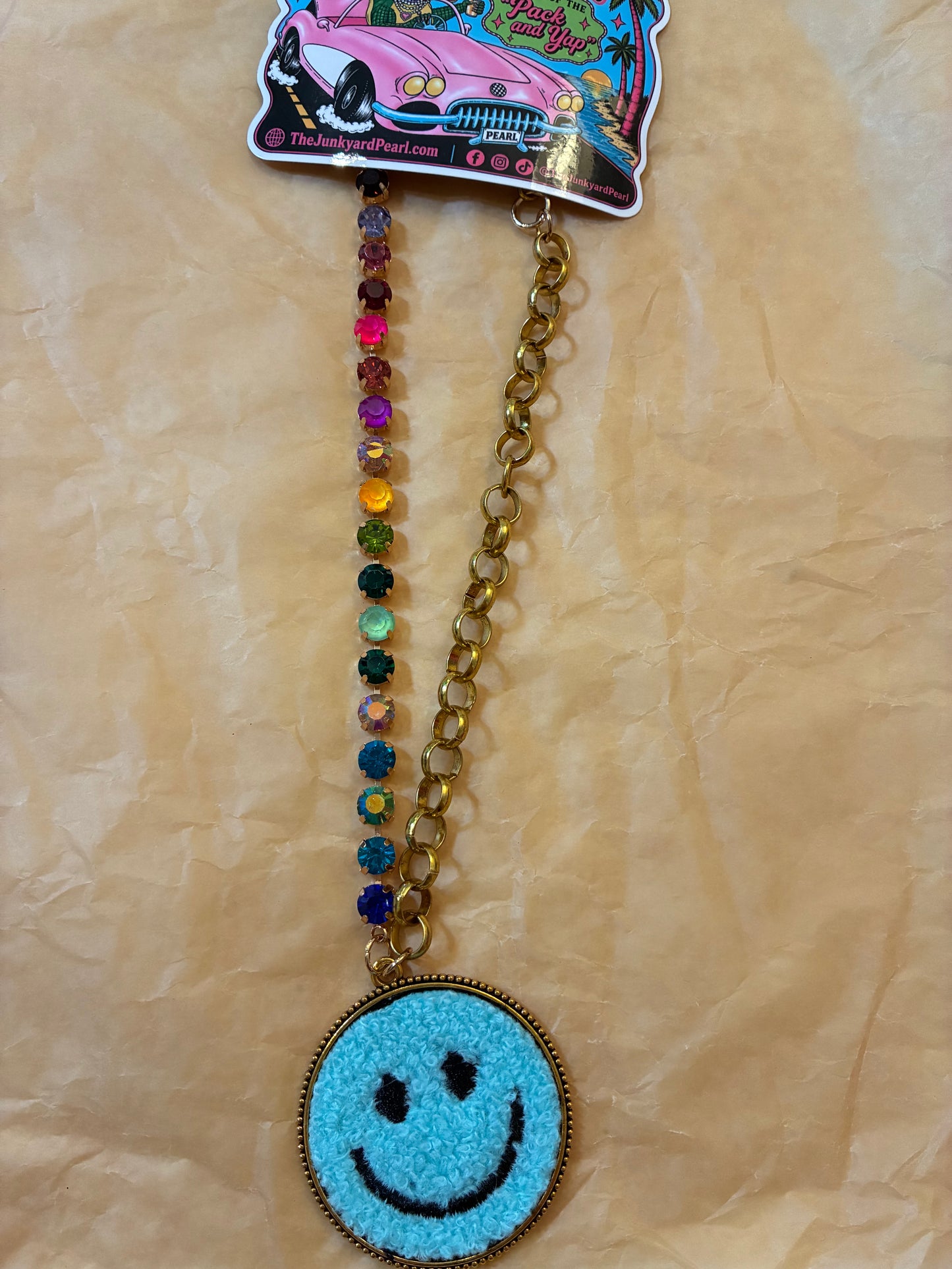 Light Blue Smile Necklace