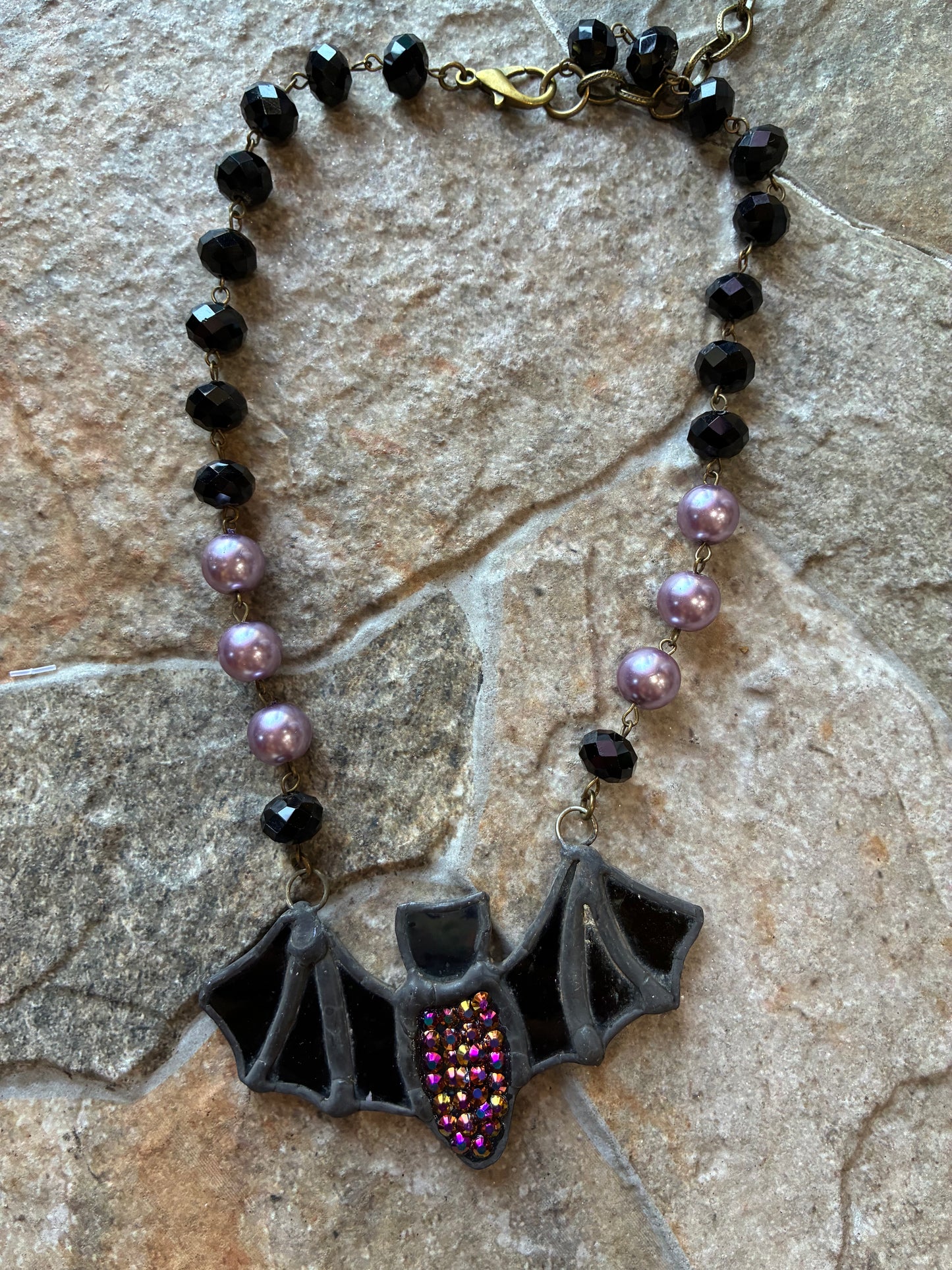 Beaded Bat Necklace