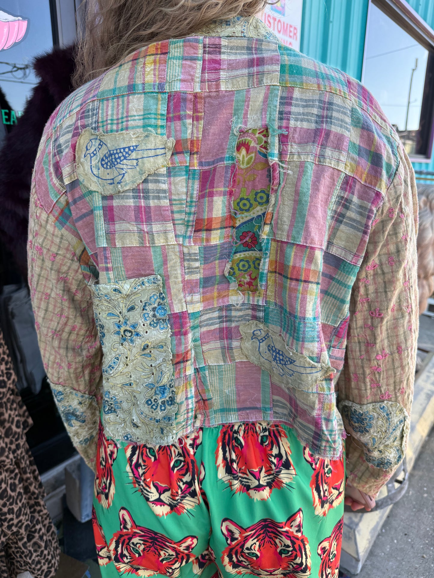 Pink Plaid Jacket