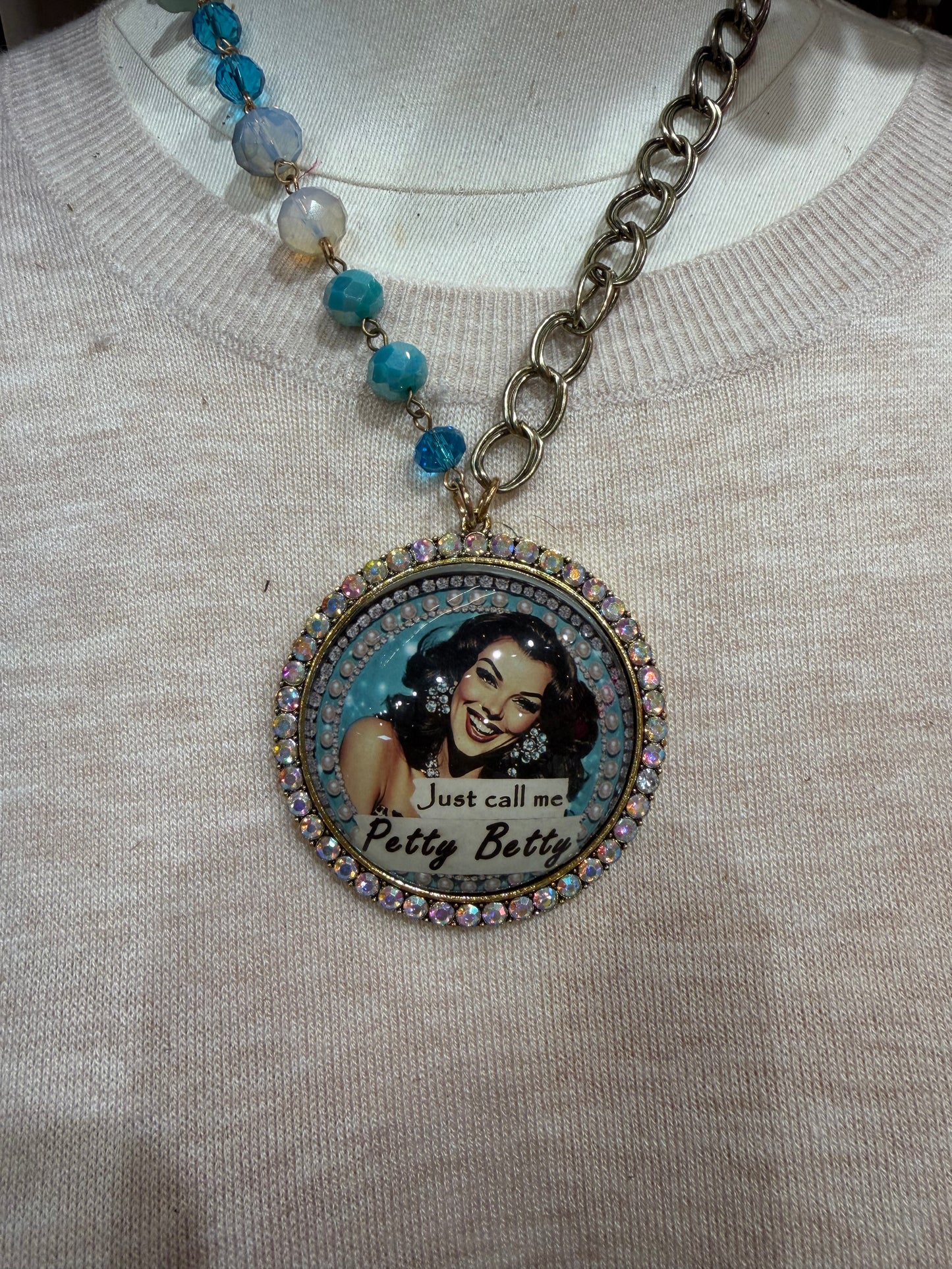 Blue Petty Betty Necklace