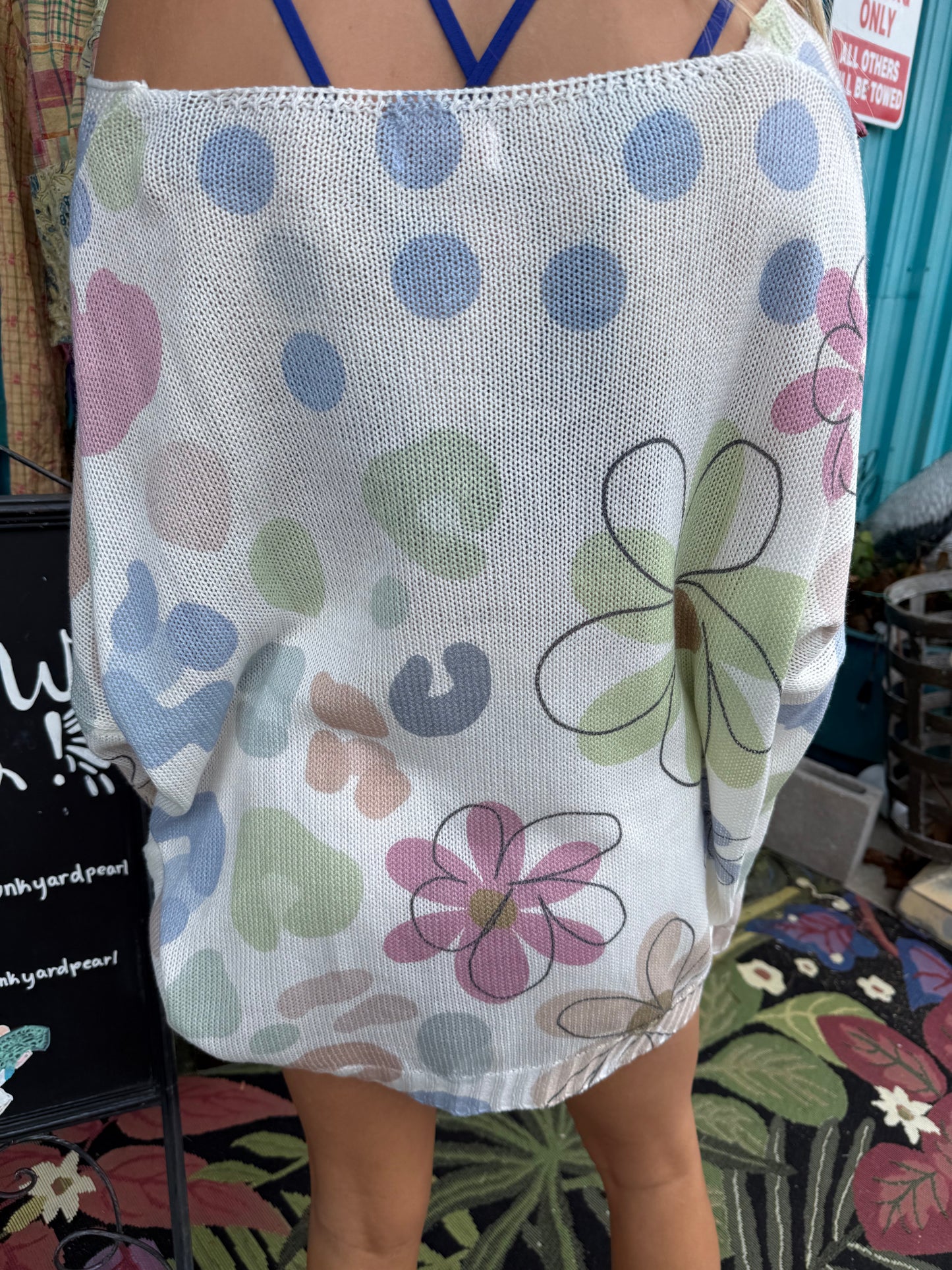 Pastel Bloom Knit Sweater