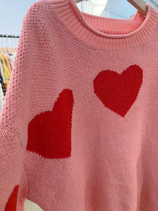 PRE ORDER Red Heart Love Sweater