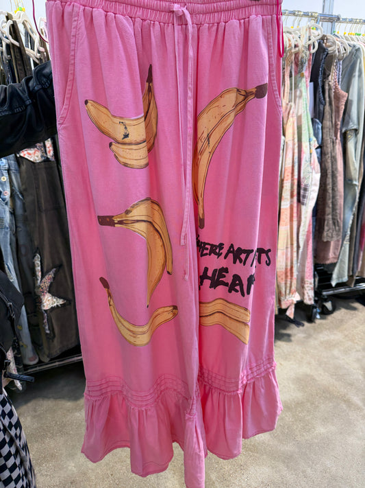 Pre order: Pink Banana Pants