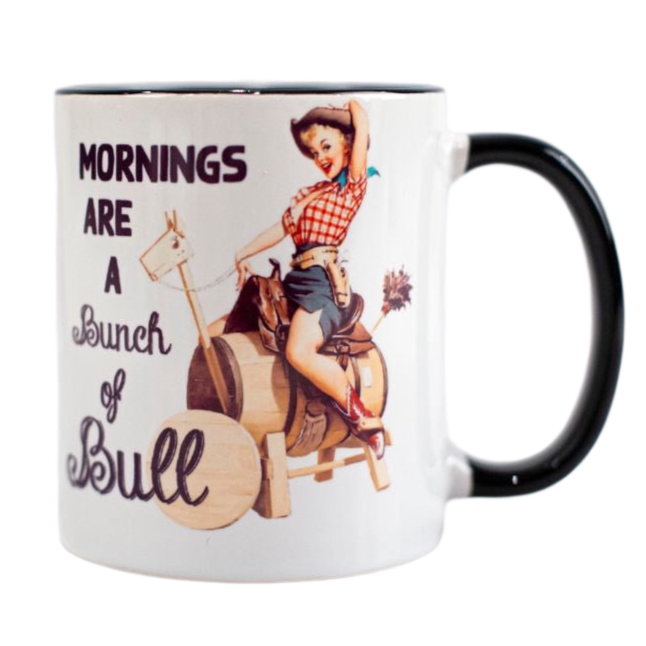 Mornings Are Bull Coffee Cup