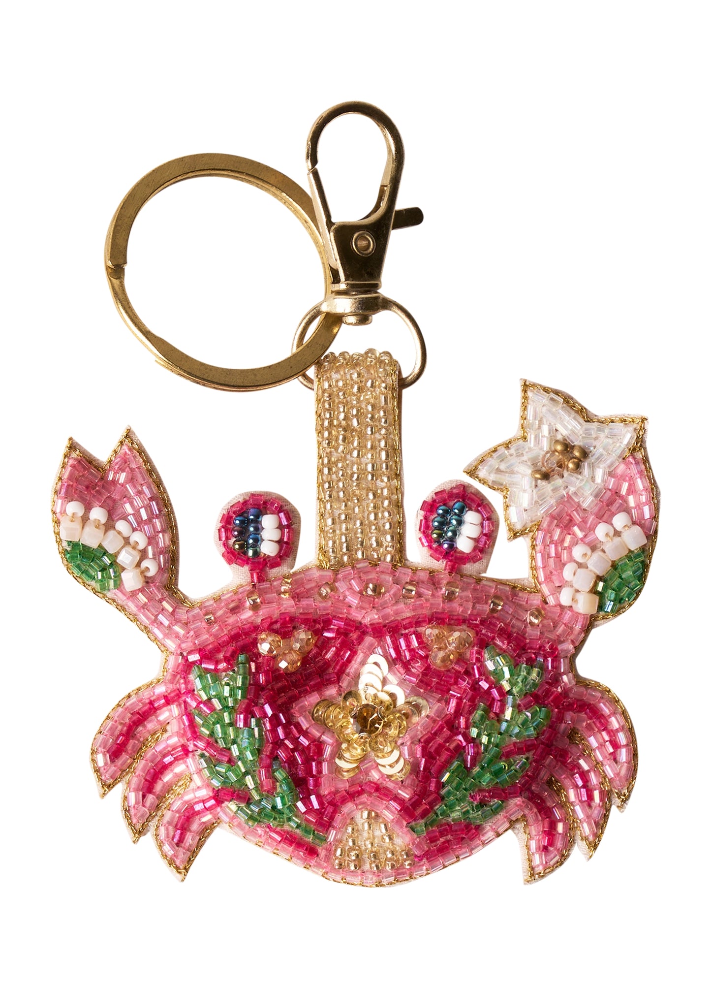 Beaded Keyring - Seafaring Crab