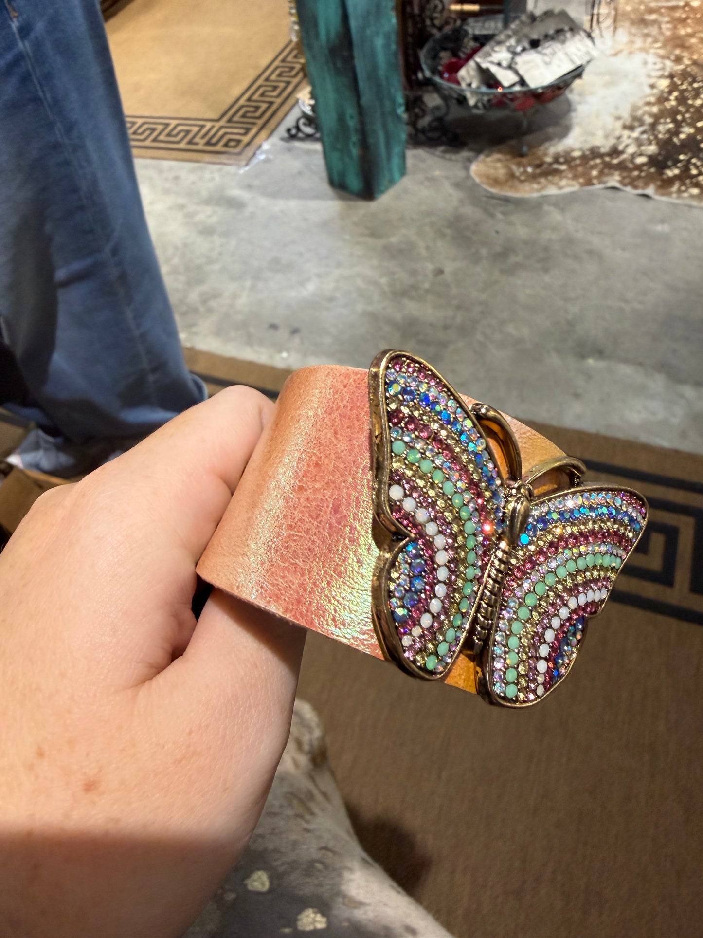 Multi Shiny Butterfly Bracelet