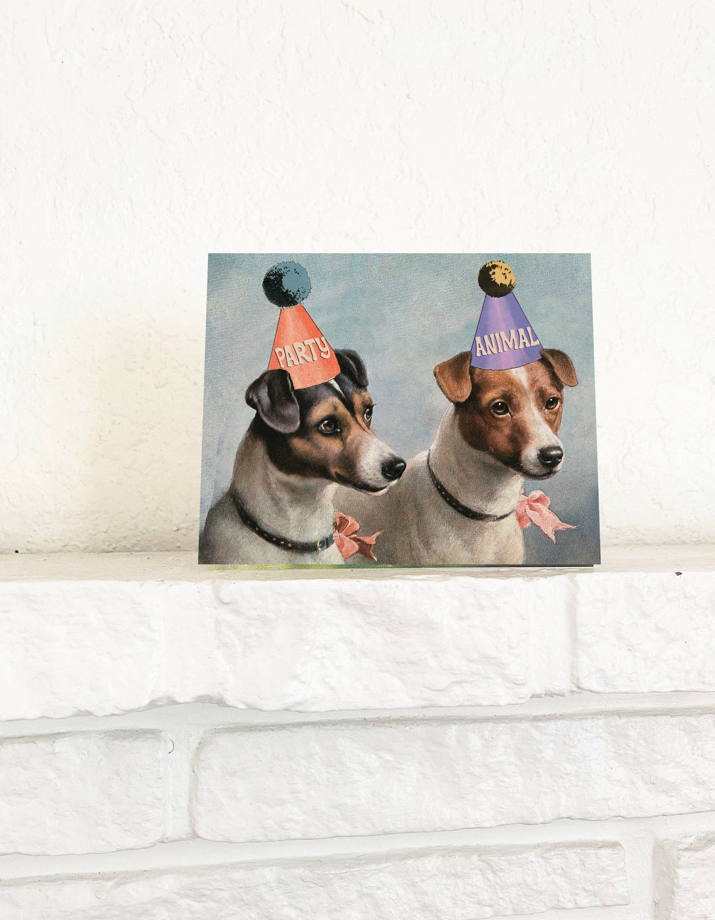 Party Animal Dogs Cute Birthday Celebration Card