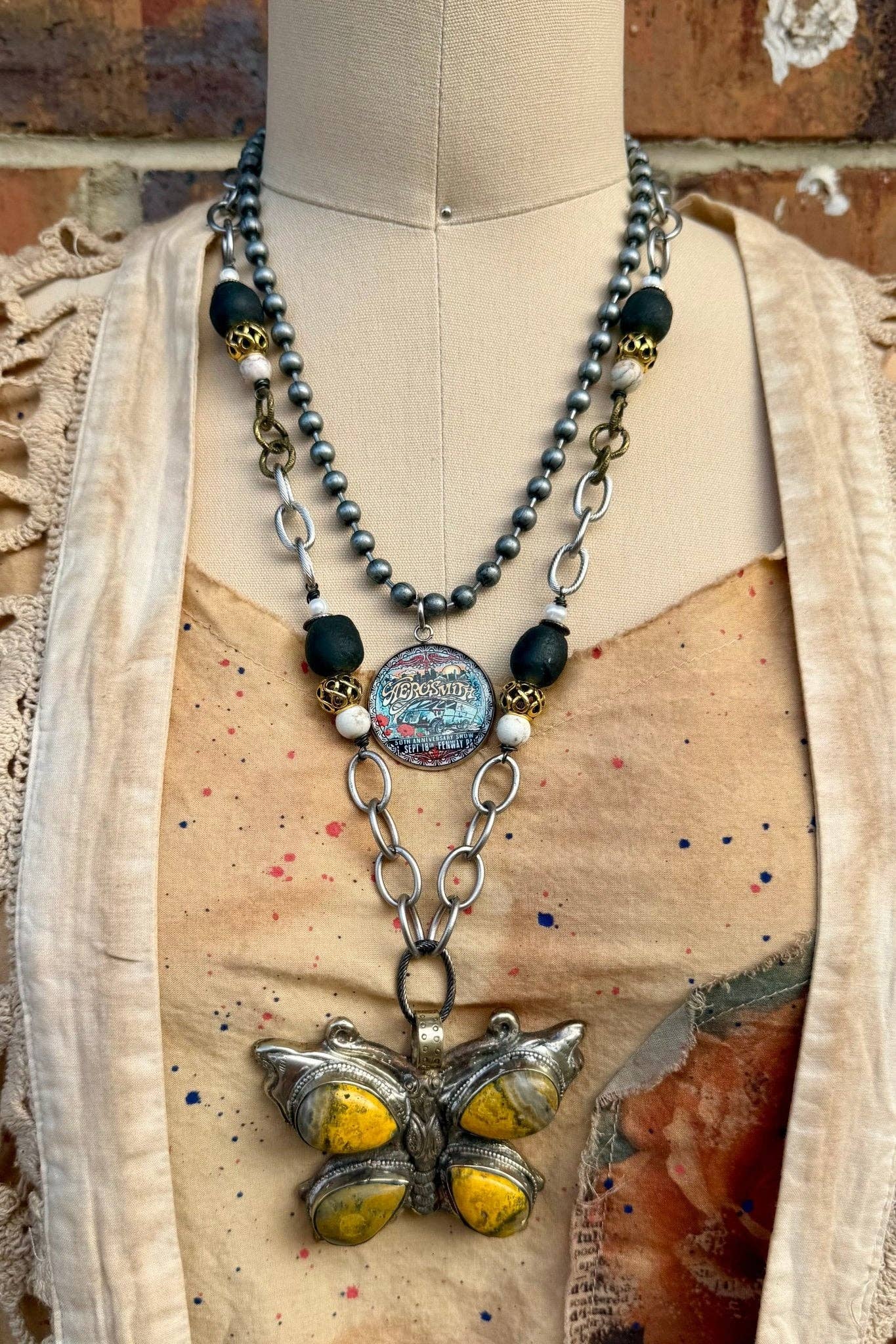 Butterfly In the Sun Statement Necklace