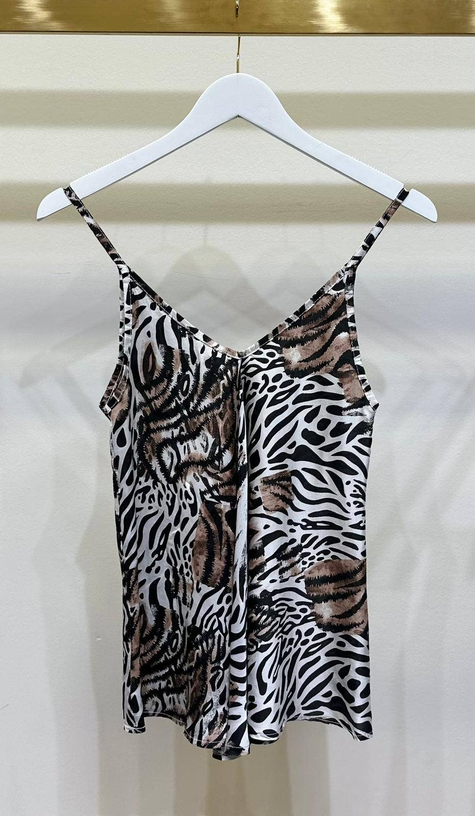 ZEBRA PATCH PRINT TANK TOP