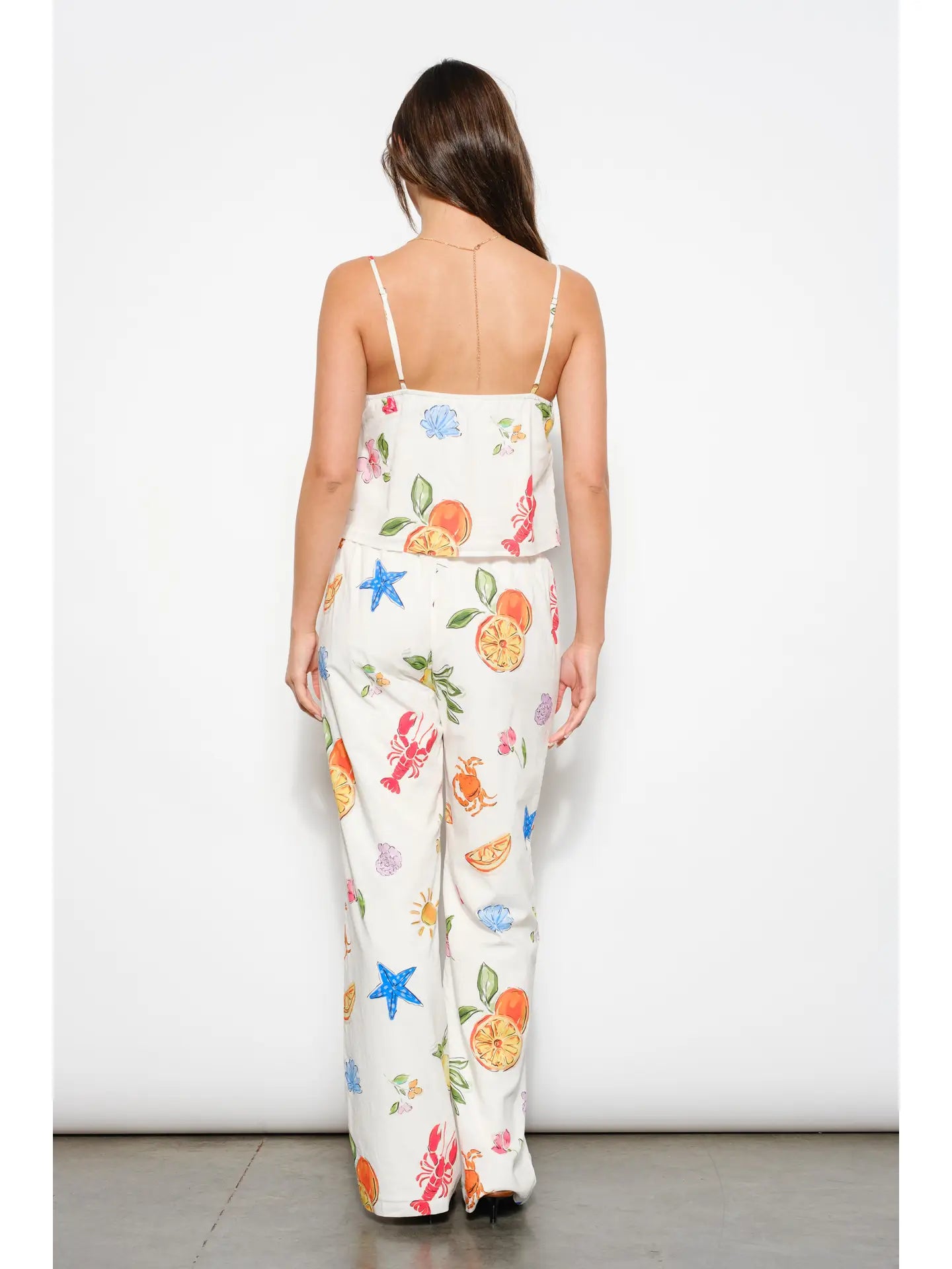 White Summer Print Colorful Outfit