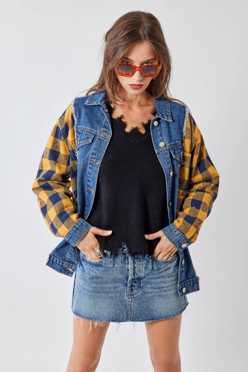 Micro Mini Denim Skirt