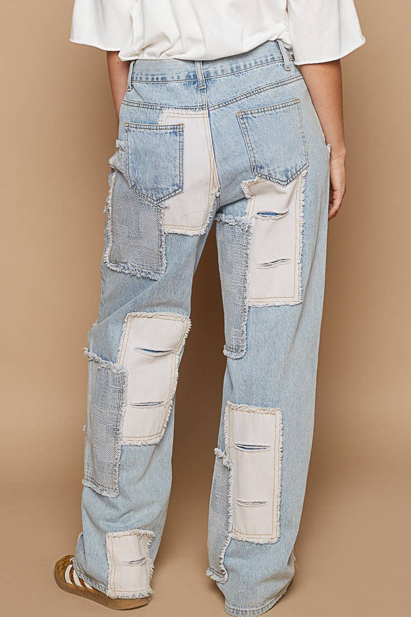 Patch detailed denim Jeans
