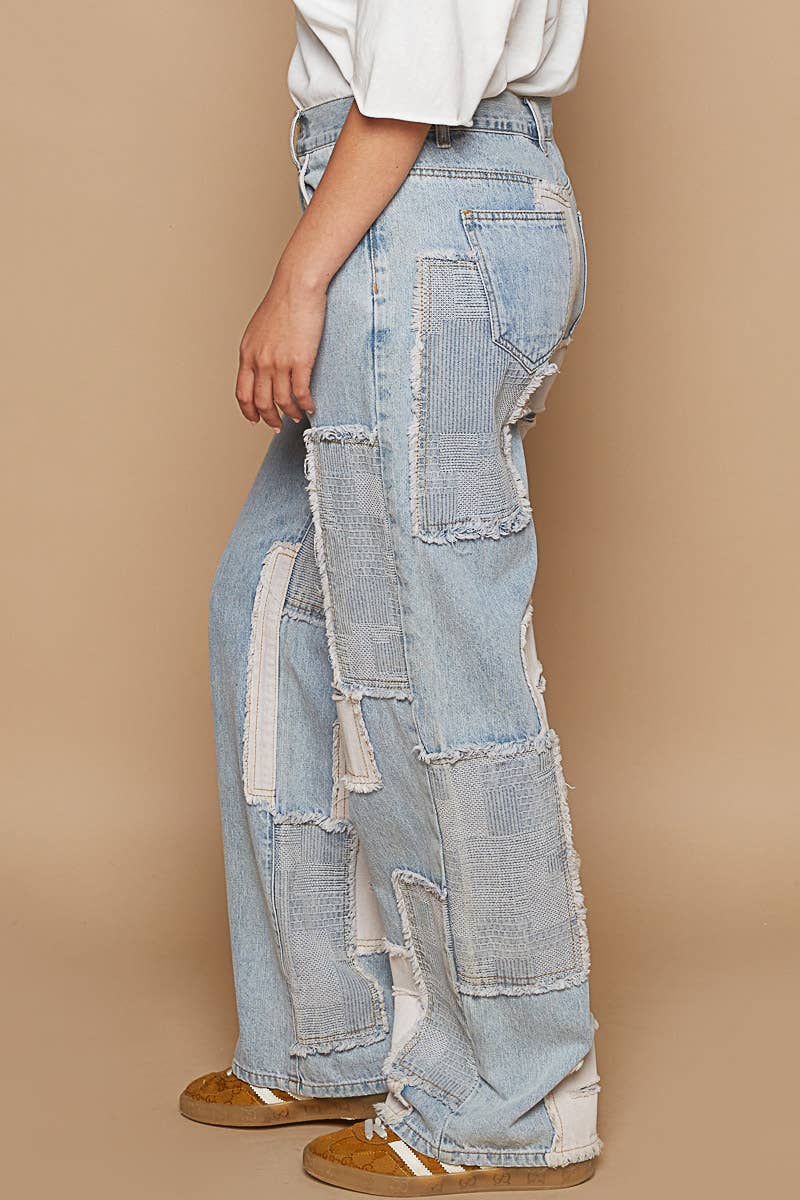 Patch detailed denim Jeans