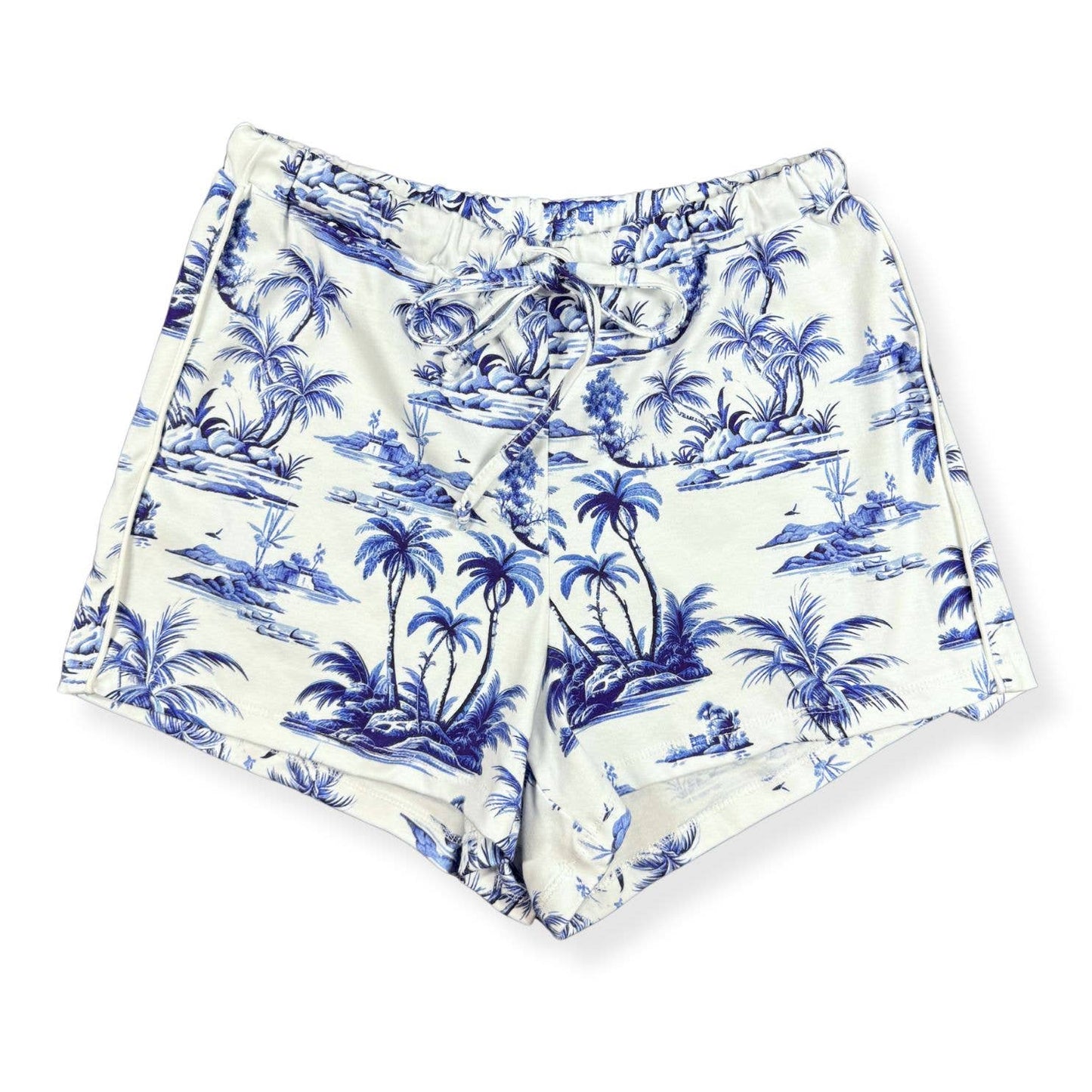 Women's Button-Front Shortie Sleep Set - Tropical Toile