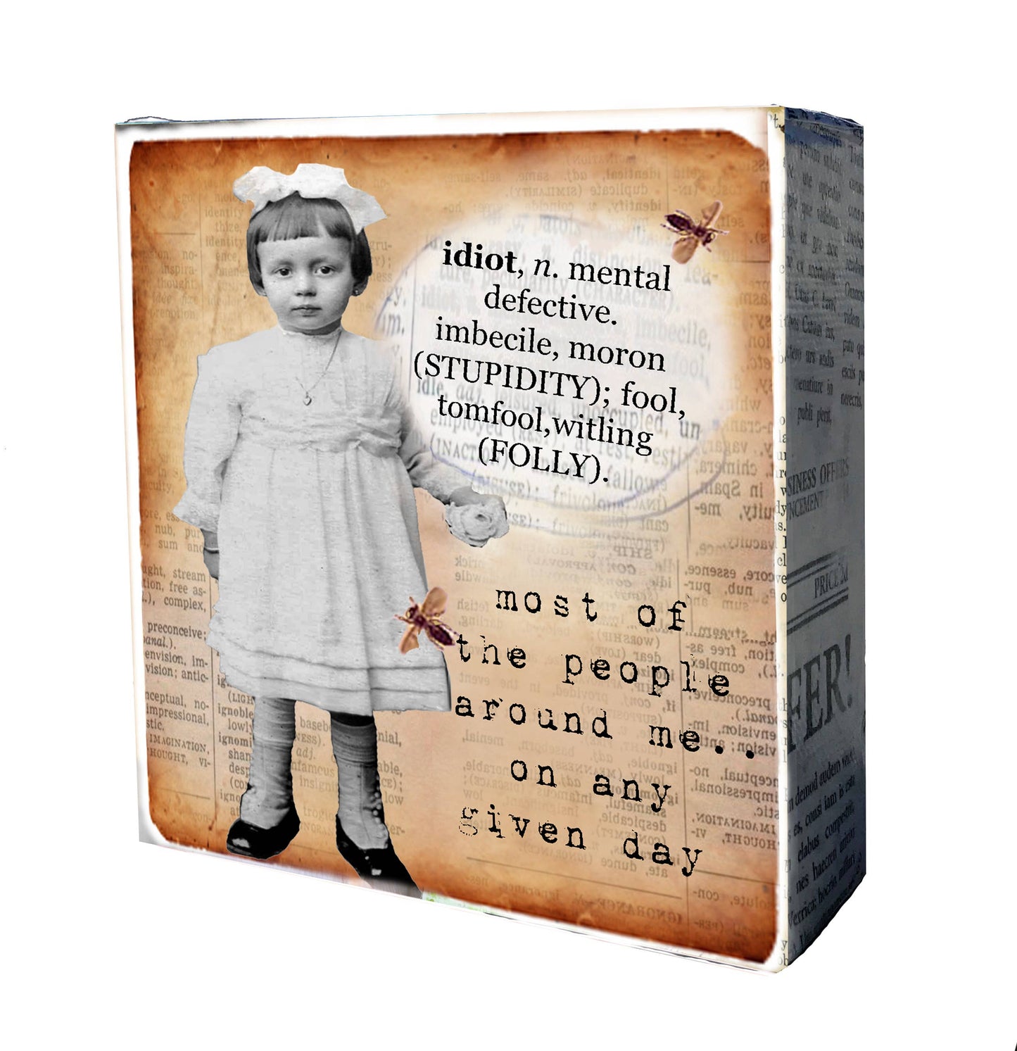 Idiot Definition Mini Canvas
