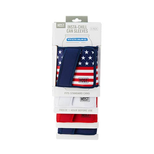 Insta-Chill Sleeves - Standard Cans - Americana - Set of 4