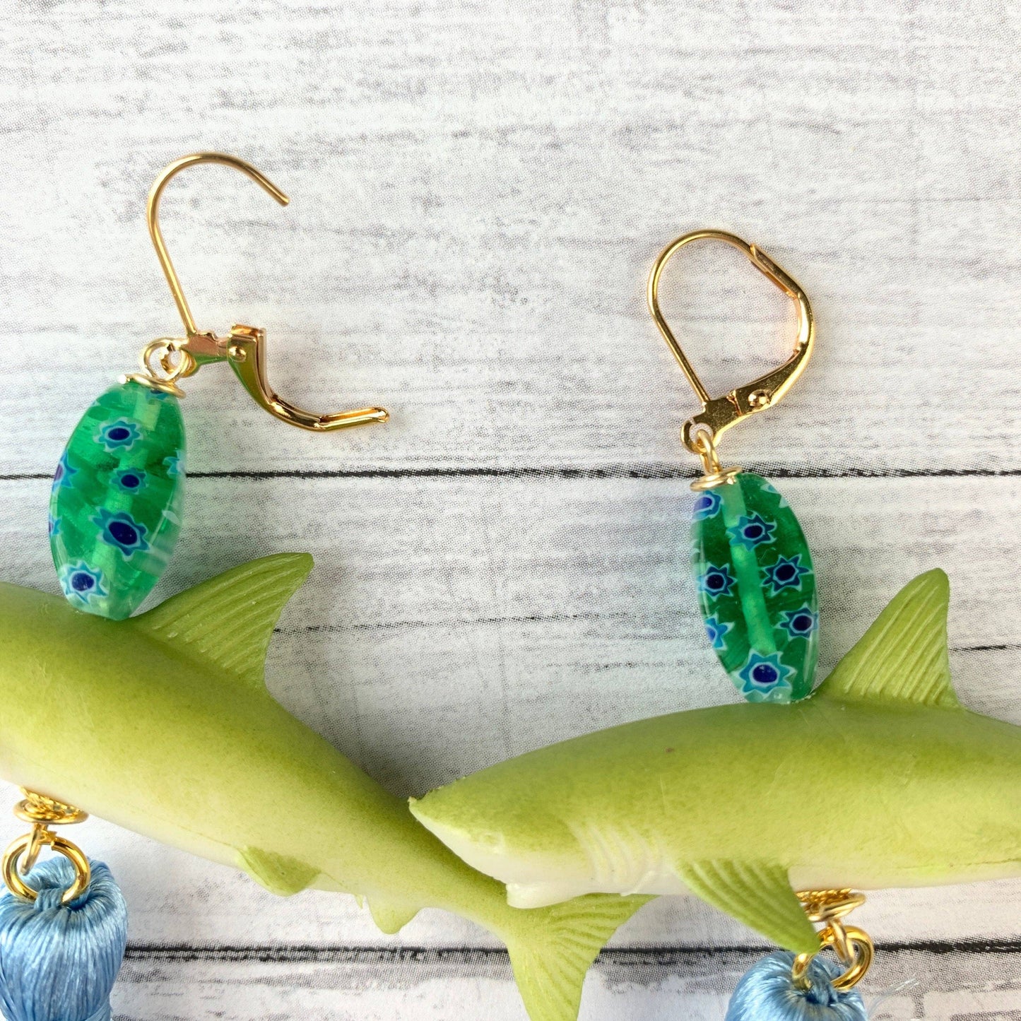 Coastal Waters Shark Earrings