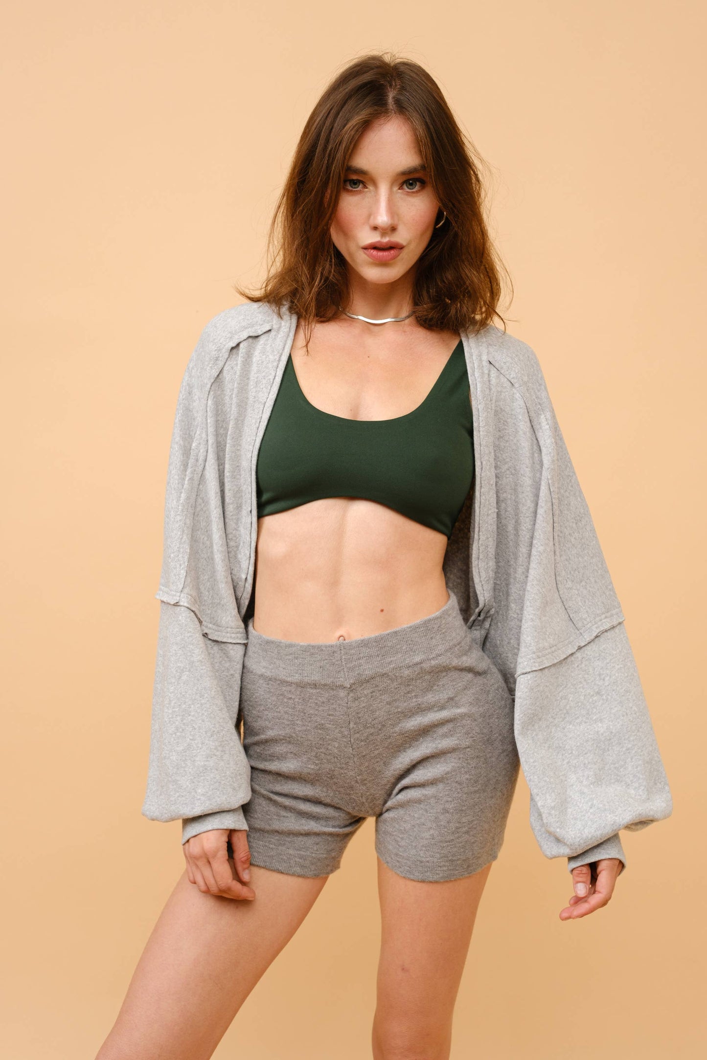 FRENCH TERRY BOLERO JACKET