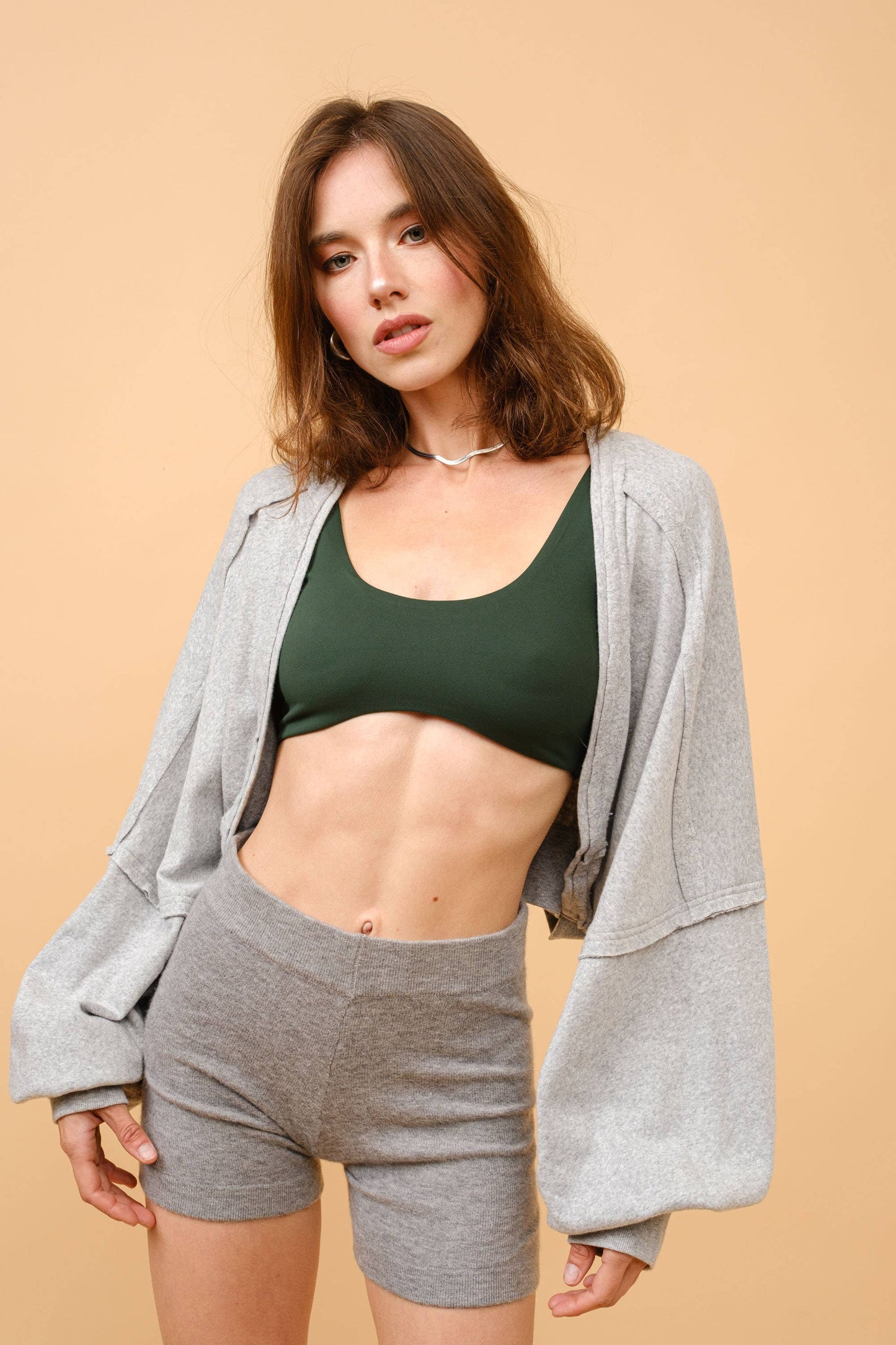 FRENCH TERRY BOLERO JACKET
