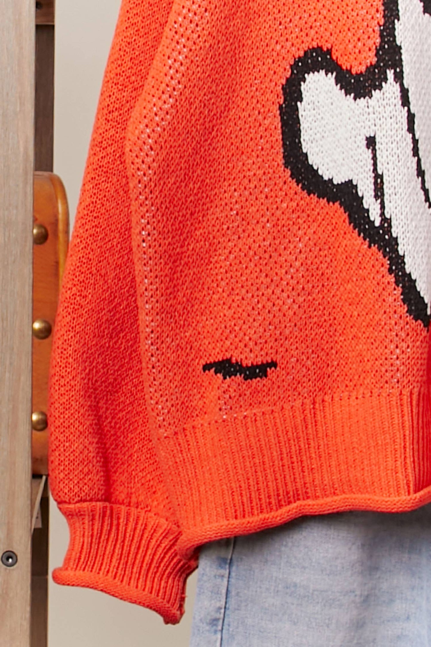 Halloween Spooky Face Ghost Knit