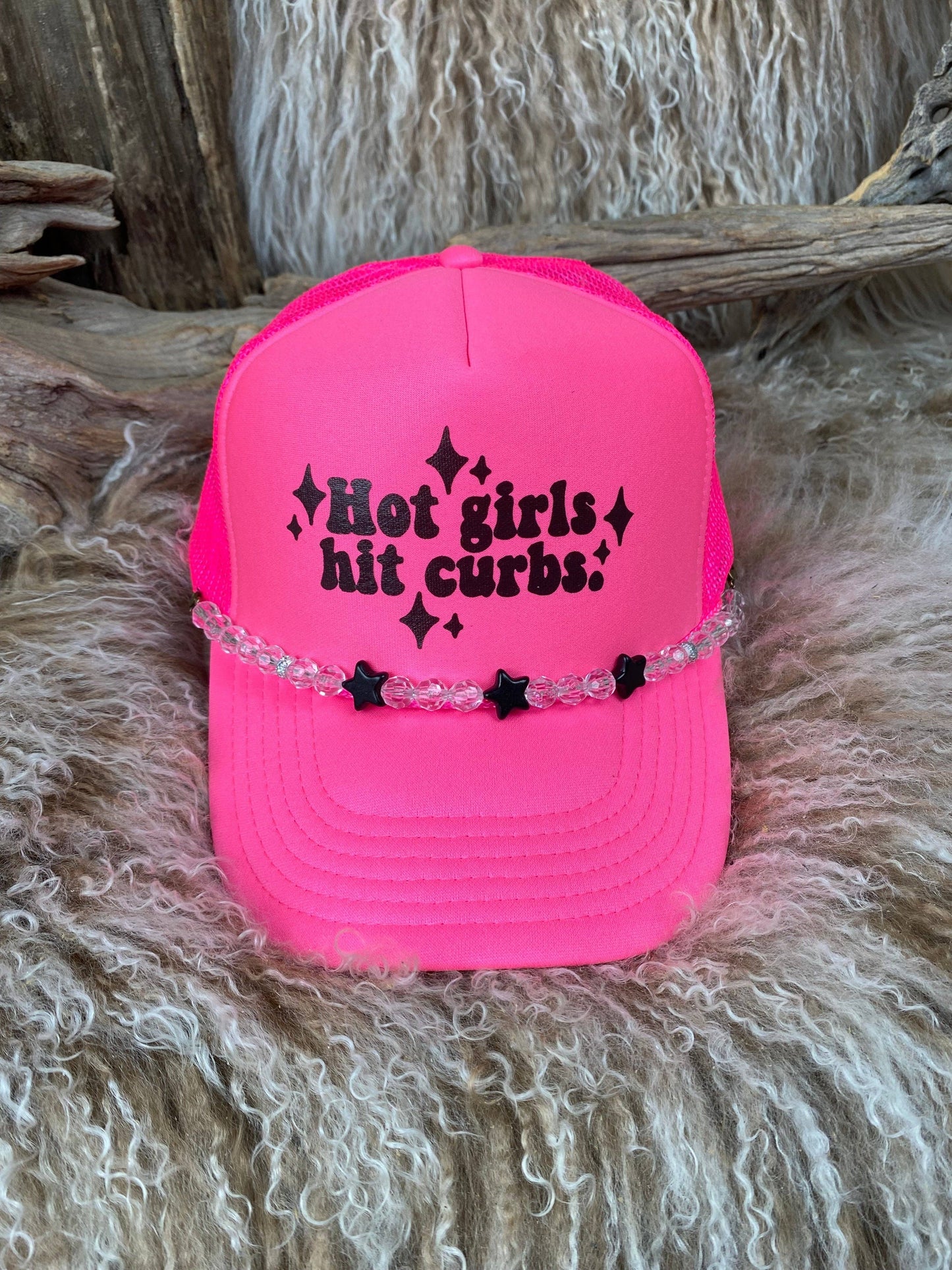 Trucker Ballcap Hot Girls Hit Curbs