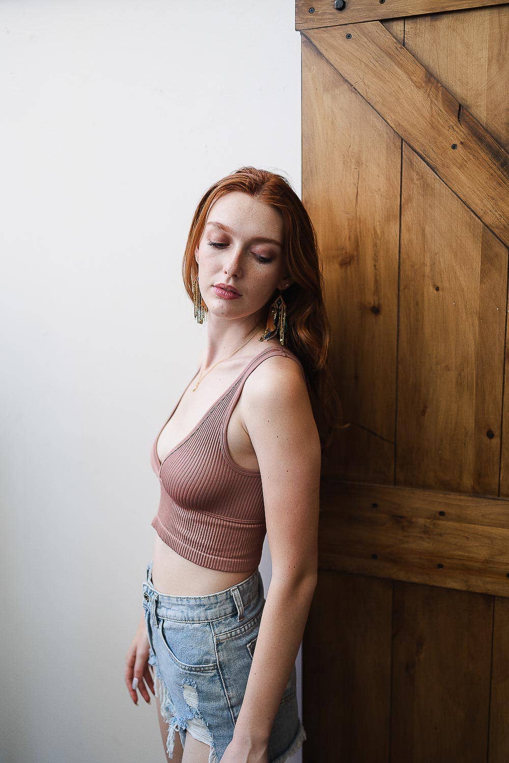 Rose Reversible Plunge Seamless Longline Brami