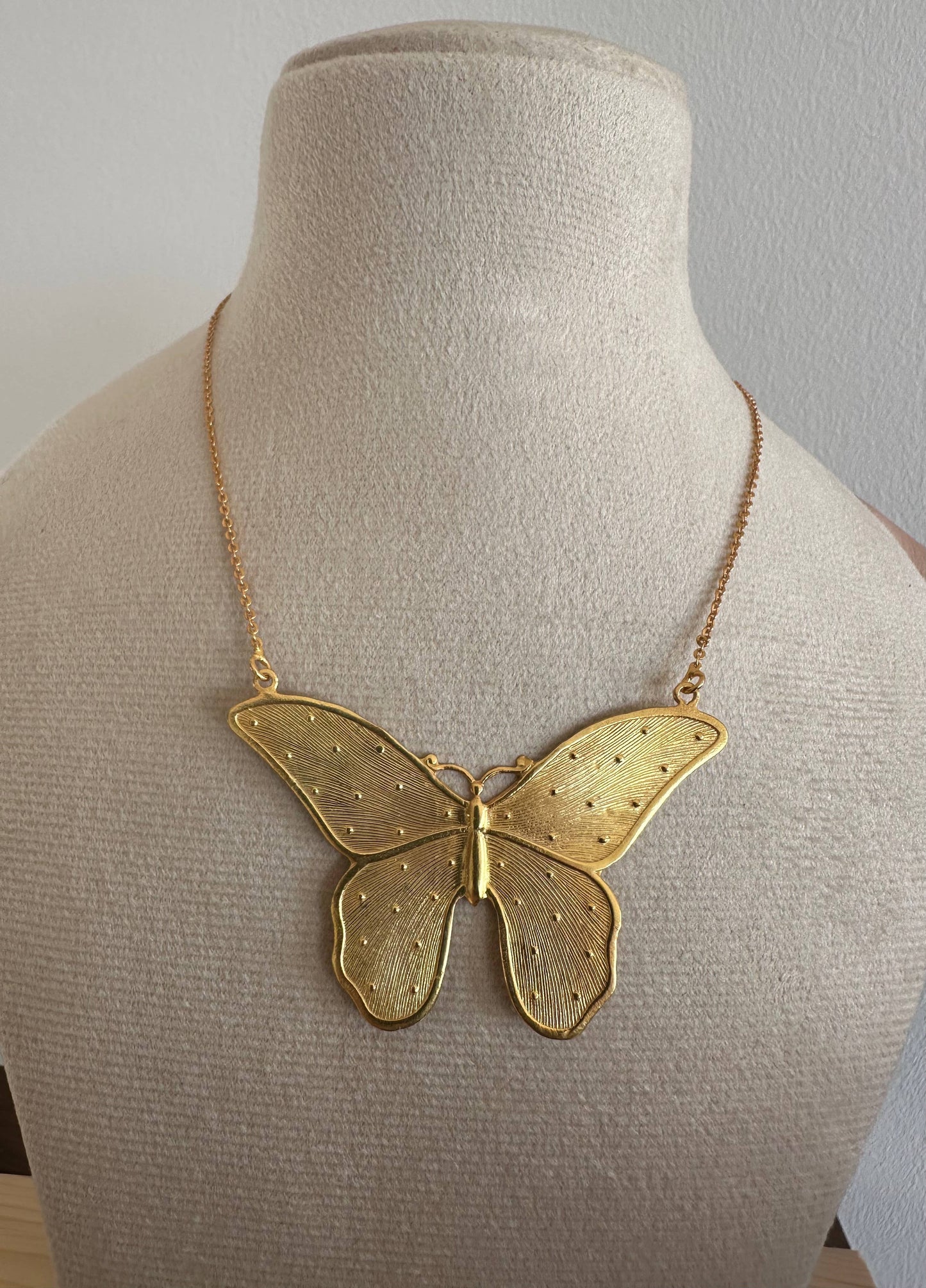 Butterfly Insect Chain Necklace | Hope + Rebirth Necklace