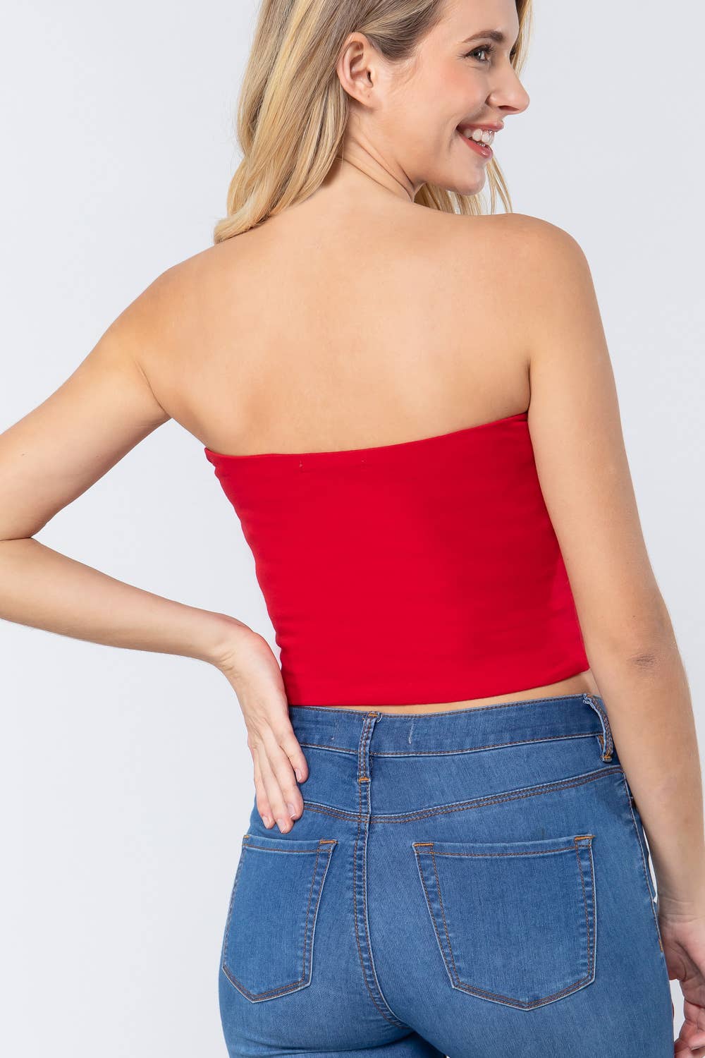 Crop Tube Cotton Jersey Top