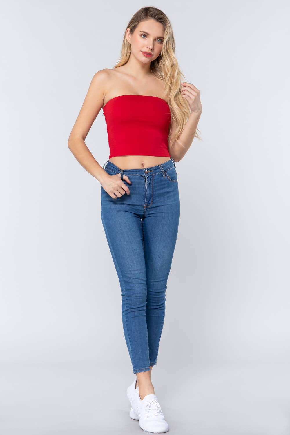 Crop Tube Cotton Jersey Top