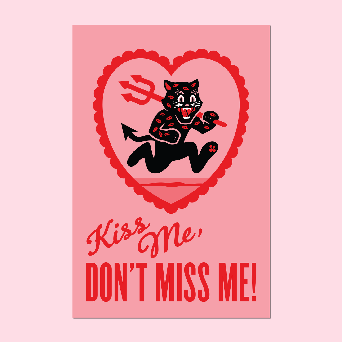 Kiss Me Postcard