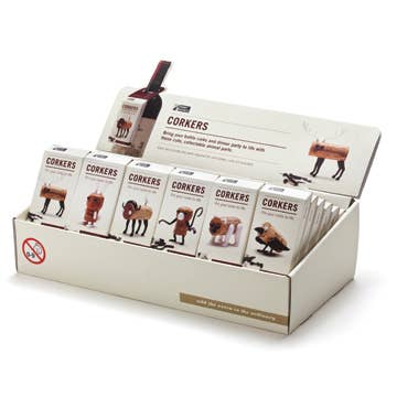Wine cork decorating hostess gift animal themes