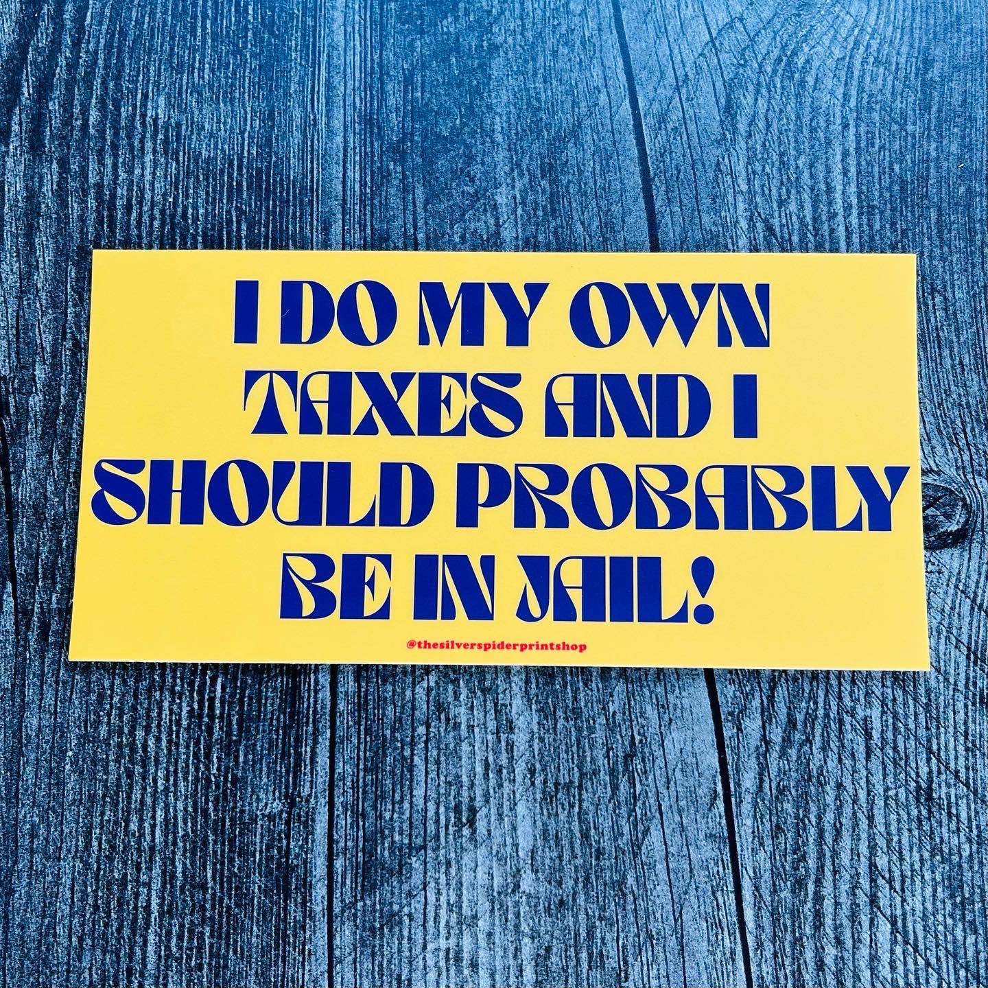 I do my own taxes and should be in jail Bumper Sticker