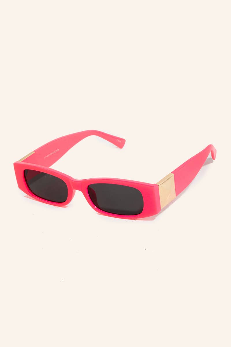 Colorful Rectangle Frame Sunglasses