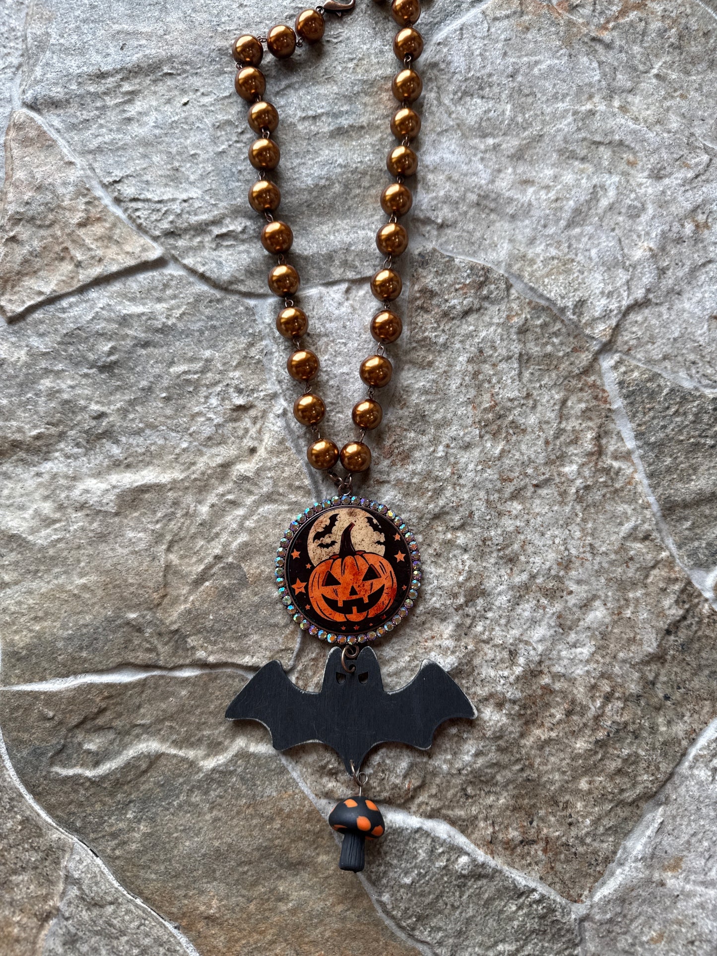 Beaded Bat Necklace