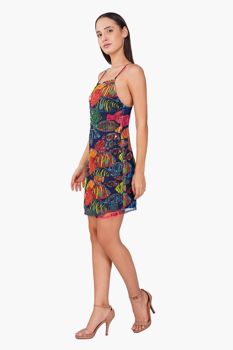 Tropical fish Beaded Dress