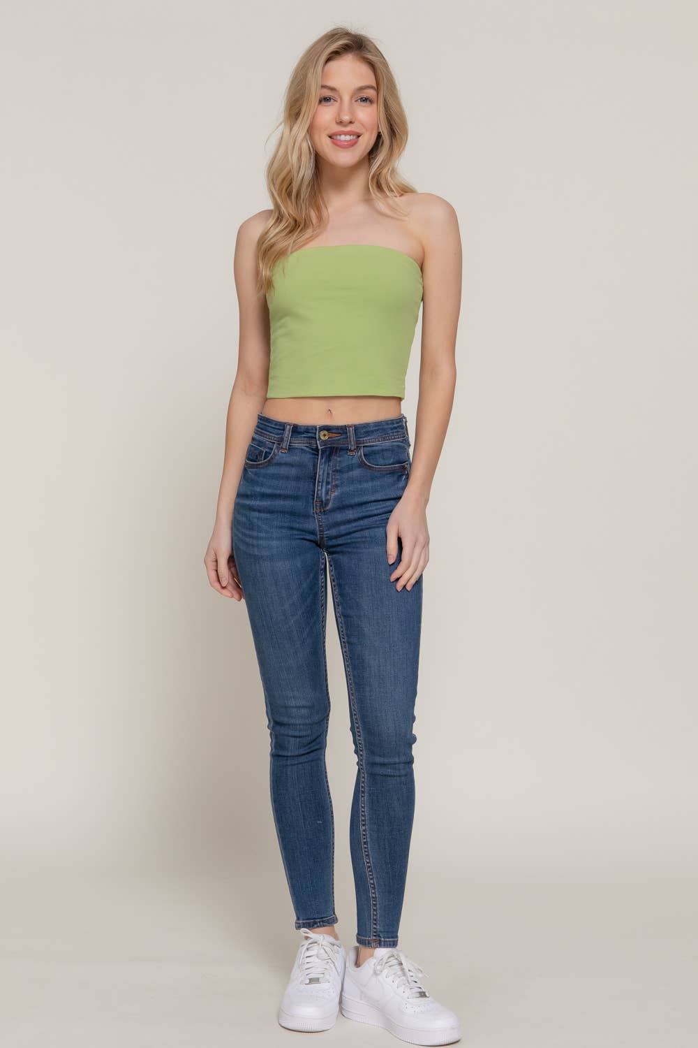 Crop Tube Cotton Jersey Top