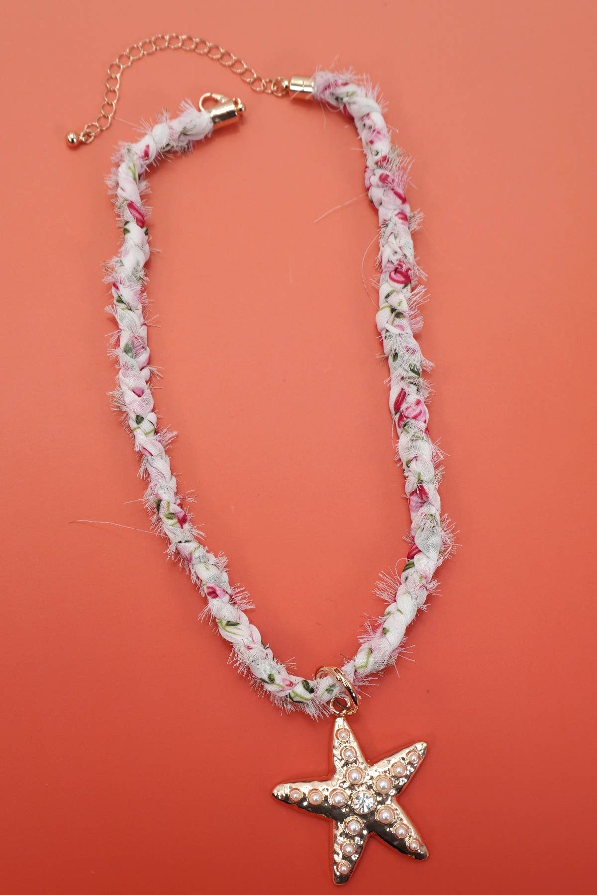 SCARF NECKLACE-INTERCHANGEABLE STARFISH SUN CHARM