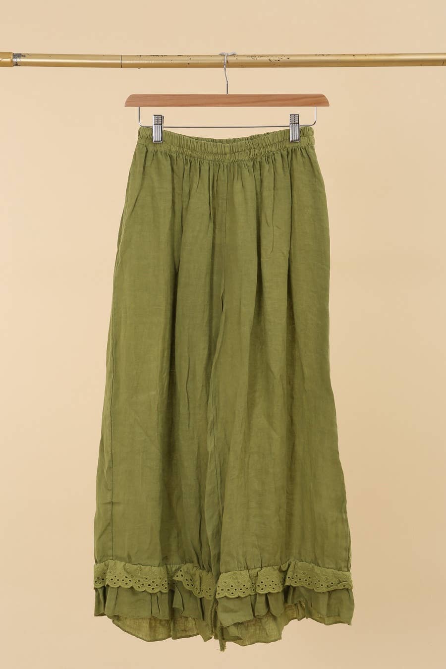Eyelet Embroidery Linen Bloomers