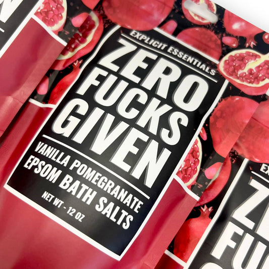 Zero F*cks Given Epsom Bath Salts 12oz Bag