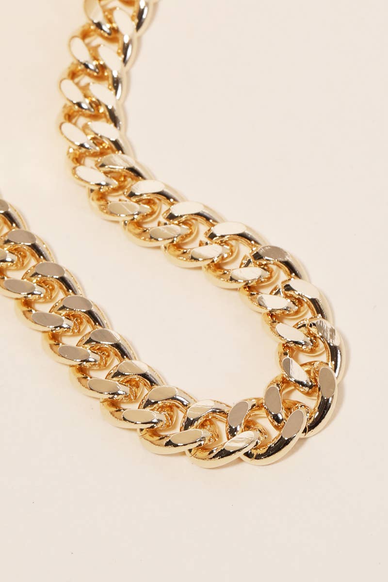 Lobster Clasp Curb Chain Necklace